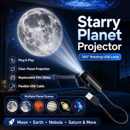 6 Lens USB Ceiling Moon Earth Projection Atmosphere Light Starry Sky Lamp Night Light Romantic Bedroom Galaxy Decoration Projector With 6 Lenses