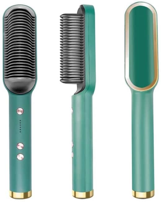 909 Hair Straightener Brush | 6 Heating Modes Electric Hair Straightener Comb (Random Color)