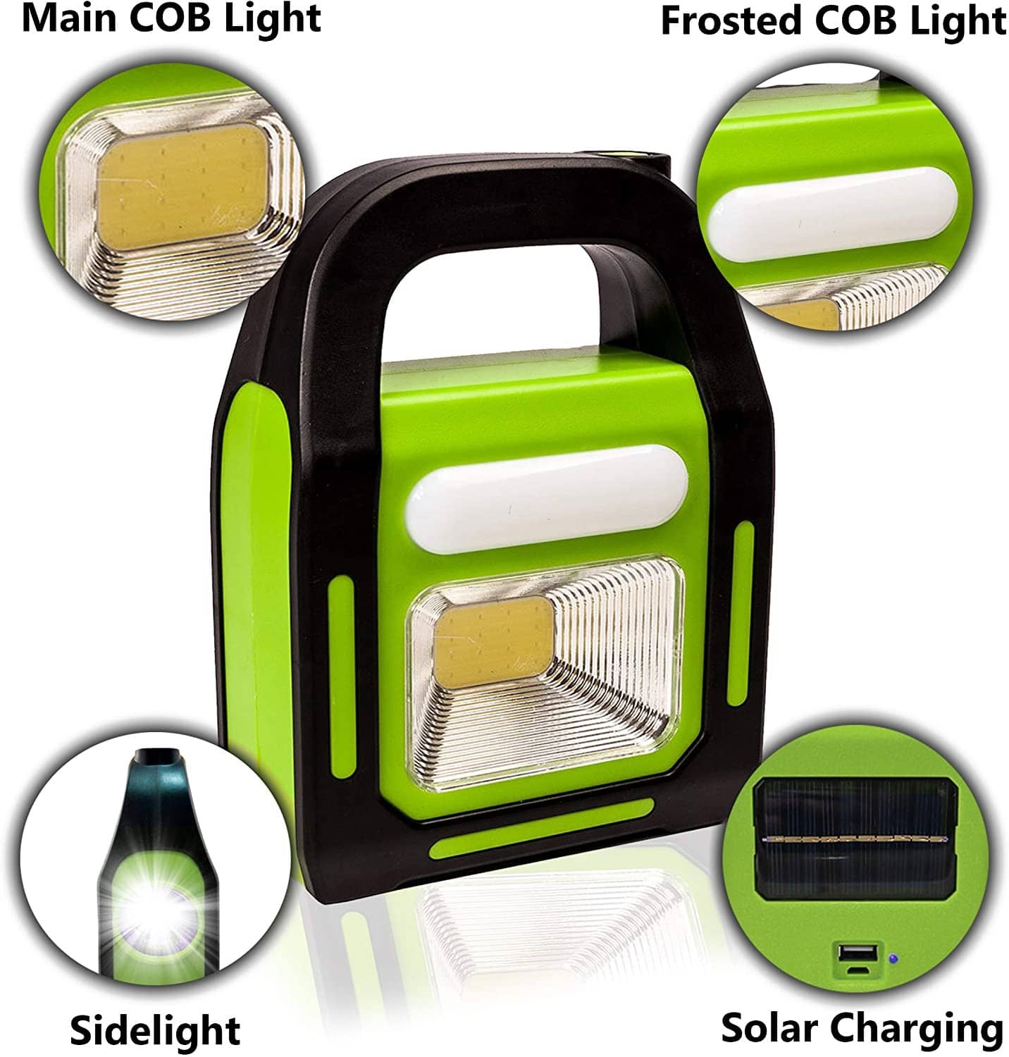 Solar Rechargeable 3-in-1 Emergency Light - Hurry Bolt Portable LED Work Light, Torch & Power Bank